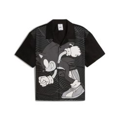 Koszula męska Puma X SONIC RELAXED GRAPHIC RACER 63240701. Czarne koszule męskie Puma, m, bez wzorów, z bawełny, bez kołnierzyka, bez ramiączek. Za 186.87 zł.