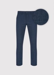 PAKO LORENTE - Granatowe spodnie męskie. Spodnie materiałowe męskie Pako Lorente, bez wzorów, z bawełny, casualowe. Za 359.99 zł.