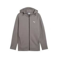 Męska rozpinana bluza z kapturem EVOSTRIPE PUMA Cast Iron Gray. Szare bluzy z kapturem męskie Puma, m. W wyprzedaży za 144.00 zł.