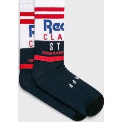 Reebok Classic - Skarpety. Niebieskie skarpetki męskie Reebok Classic, bez wzorów, z bawełny. W wyprzedaży za 29.90 zł.
