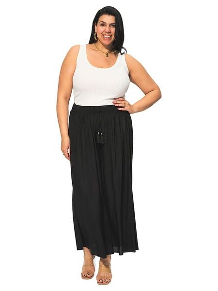 Aller Simplement Spodnie w kolorze czarnym rozmiar: 42-48. Czarne spodnie materiałowe damskie Aller Simplement, bez wzorów, z materiału, klasyczne, z podwyższonym stanem. Za 60.99 zł.