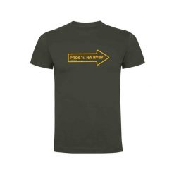 Koszulka męska t-shirt PROS to na ryby. Zielone t-shirty męskie Pros, m, bez wzorów, bez kołnierzyka. Za 129.00 zł.