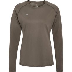 Damska koszulka z długim rękawem Newline Beat. Brązowe t-shirty damskie Newline, bez wzorów, bez kołnierzyka. Za 186.00 zł.