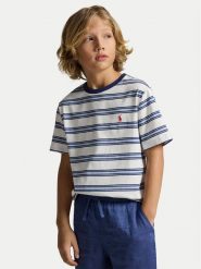 Polo Ralph Lauren T-Shirt 323A12297001 Niebieski Regular Fit. Niebieskie t-shirty chłopięce Polo Ralph Lauren, bez wzorów, z bawełny, bez ramiączek. Za 269.99 zł.