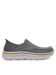 Skechers Półbuty Remaxed-Fenick 204839/CHAR Szary. Szare półbuty męskie Skechers, z materiału, bez zapięcia. Za 259.99 zł.