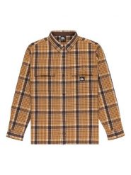 Quiksilver Koszula Yankee EQYWT04648 Beżowy Regular Fit. Brązowe koszule męskie Quiksilver, m, bez wzorów, z wełny, bez kołnierzyka, bez ramiączek. Za 419.99 zł.