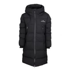 Kurtka damska płaszcz SNOW LEOPARD Primaloft. Czarne kurtki damskie Bergson, na zimę, l, bez wzorów, z puchu, eleganckie. W wyprzedaży za 719.00 zł.