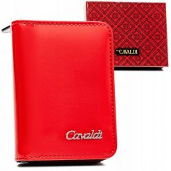 Portfel damski 4U Cavaldi PX33-JMP czerwony. Czerwone portfele damskie 4U Cavaldi, bez wzorów, ze skóry. Za 44.00 zł.