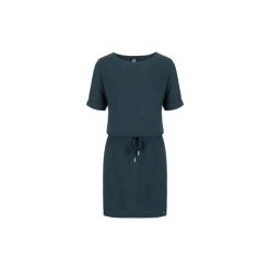 Damska sukienka pętelkowa Nyxie niebieska. Czarne sukienki damskie LOOP, xs, bez wzorów, z wiskozy, eleganckie, bez kołnierzyka, bez ramiączek, sportowe. Za 177.99 zł.