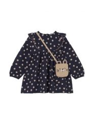 Mayoral Sukienka codzienna 2920 Granatowy Regular Fit. Niebieskie sukienki dziewczęce Mayoral, bez wzorów, z bawełny, bez ramiączek. Za 149.99 zł.