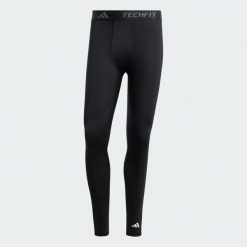 Legginsy TECHFIT Compression Training Long. Czarne bielizna termoaktywna męska Adidas, l, bez wzorów, z materiału. Za 179.00 zł.