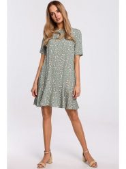 Made of emotion Sukienka w kolorze zielonym rozmiar: S. Zielone sukienki damskie Made Of Emotion, s, bez wzorów, z wiskozy, bez kołnierzyka, bez ramiączek, mini. Za 74.81 zł.