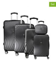 Canadian Peak 5-częściowy zestaw "Sunlighteak" w kolorze czarnym rozmiar: onesize. Czarne walizki Canadian Peak, bez wzorów, z materiału. Za 543.99 zł.