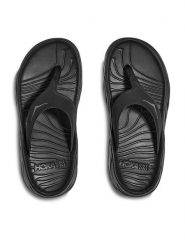Hoka Japonki Ora Recovery Flip 1117910 Czarny. Czarne klapki damskie HOKA, bez wzorów, z materiału, bez obcasa. Za 239.99 zł.