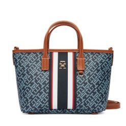 Torebka Tommy Hilfiger. Niebieskie torebki klasyczne damskie Tommy Hilfiger, bez wzorów, bez dodatków. Za 649.99 zł.