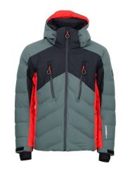 Peak Mountain Kurtka narciarska "Chalet" w kolorze zielono-pomarańczowym rozmiar: M. Zielone kurtki narciarskie i snowboardowe damskie Peak Mountain, m, bez wzorów, bez kaptura. Za 503.95 zł.