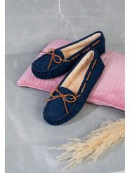 Gooce Mokasyny "Cordova" w kolorze granatowym rozmiar: 38. Niebieskie mokasyny damskie Gooce, z materiału. Za 152.99 zł.