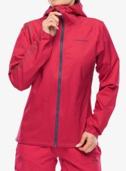 Kurtka do biegania damska La Sportiva Pocketshell Jacket. Czerwone kurtki damskie La Sportiva, l, bez wzorów, z materiału, bez kaptura. Za 769.99 zł.
