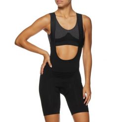 Spodenki rowerowe Chromo Bib 2 M. Czarne szorty męskie SIXS, bez wzorów, ze skóry. Za 363.70 zł.