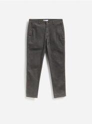 Spodnie chino slim fit - ciemnoszary. Szare spodnie materiałowe męskie Reserved, bez wzorów, z bawełny. Za 149.99 zł.