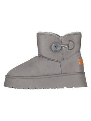 Geographical Norway Botki zimowe "Osiris" w kolorze szarym rozmiar: 38. Szare botki damskie Geographical Norway, na zimę, z futra, bez obcasa, bez zapięcia. Za 78.99 zł.