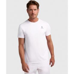 Koszulka sportowa męska Comfort. Białe t-shirty sportowe męskie NORDICDOTS, m, z bawełny, bez ramiączek. Za 185.00 zł.