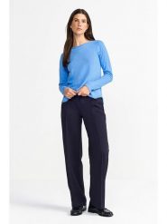 Rich & Royal Koszulka w kolorze błękitnym rozmiar: M. Niebieskie bluzki damskie Rich & Royal, m, bez wzorów, z bawełny, bez kołnierzyka, bez ramiączek. Za 127.65 zł.