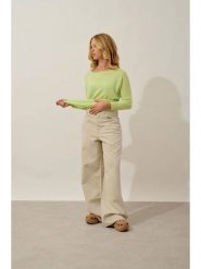 AUTHENTIC CASHMERE Kaszmirowy sweter "Goléon" w kolorze jasnozielonym rozmiar: XXL. Zielone swetry klasyczne damskie AUTHENTIC CASHMERE, xxl, z kaszmiru, bez kołnierzyka. Za 392.52 zł.