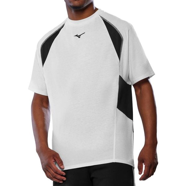 T-shirt Mizuno Athletics Oversize Tee. Białe t-shirty damskie Mizuno, xl, bez wzorów, bez kołnierzyka. Za 148.90 zł.