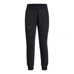 Damski strój do biegania Under Armour Unstoppable Fleece. Czarne spodnie dresowe damskie Under Armour, l, bez wzorów, z bawełny. Za 548.00 zł.