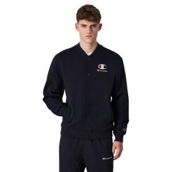 Męska Bluza Z Logo. Czarne bluzy z kapturem męskie CHAMPION, l, z bawełny. Za 456.99 zł.