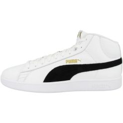 Buty do chodzenia męskie Puma Smash V2 Mid L. Białe buty sportowe na co dzień męskie Puma, z gumy, bez zapięcia, trekkingowe. Za 272.00 zł.