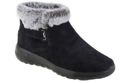 Buty zimowe damskie, Skechers On The Go Joy - First Glance. Czarne obuwie trekkingowe damskie Skechers, na zimę. Za 299.99 zł.