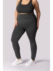 Spaio Legginsy sportowe "Base" w kolorze antracytowym rozmiar: XXL. Czarne legginsy damskie Spaio, xxl, bez wzorów, z materiału. Za 130.99 zł.