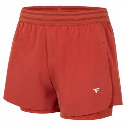 Damskie spodenki tenisowe Tecnifibre Team Stretch Short. Czerwone szorty damskie TECNIFIBRE, bez wzorów, sportowe. Za 199.99 zł.