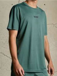 Koszulka sportowa SNSY PERFORMANCE - zielony. Zielone t-shirty sportowe męskie Sinsay, l, bez ramiączek. Za 29.99 zł.