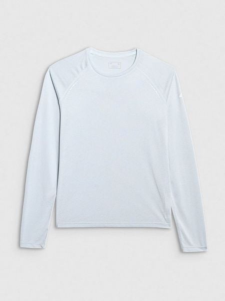 4F Koszulka sportowa w kolorze błękitnym rozmiar: S. Niebieskie bluzki sportowe damskie 4f, s, bez wzorów, z materiału, bez ramiączek. Za 74.11 zł.