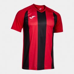 Koszulka z dekoltem w szpic Joma Inter IV. Czarne t-shirty sportowe męskie Joma, l, z materiału, bez ramiączek, na fitness i siłownię. Za 69.08 zł.