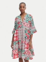 Iconique Sukienka letnia Morena IC26-094 Kolorowy Relaxed Fit. Sukienki damskie Iconique, na lato, xl, bez wzorów, z syntetyku, bez kołnierzyka, bez ramiączek. Za 339.99 zł.