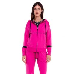 Bluza z kaptur na co dzień na siłownię. Czerwone bluzy sportowe damskie LEONE 1947 APPAREL, z bawełny. Za 191.56 zł.