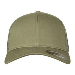 Siatkowa Czapka Z Daszkiem. Brązowe czapki męskie FLEXFIT, bez wzorów, sportowe. Za 68.99 zł.