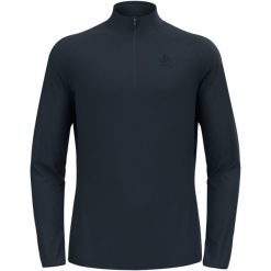 Bluza techniczna męska ODLO Essential Light Mid Layer z krótkim zamkiem. Niebieskie bluzy bez kaptura męskie Odlo, m. Za 273.71 zł.