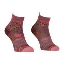 Skarpety merino damskie Ortovox Alpine Light Quarter Socks. Czerwone skarpetki damskie ORTOVOX, bez wzorów. Za 97.99 zł.