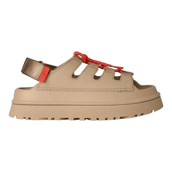 Sandały Ugg Australian W Goldenglow Toggle Damskie. Brązowe sandały damskie Ugg, bez wzorów, z materiału, bez obcasa. Za 514.05 zł.