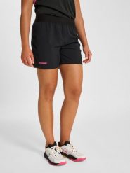 Damskie spodenki treningowe Hummel Blaze Pro. Czarne szorty damskie HUMMEL, bez wzorów, z materiału, eleganckie, z standardowym stanem. Za 136.00 zł.