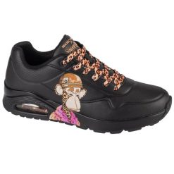 Buty sportowe Sneakersy męskie, Uno - Dr. Bombay. Czarne buty sportowe na co dzień męskie Skechers, ze skóry, bez zapięcia, trekkingowe. Za 399.99 zł.