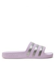 Adidas Klapki Adilette Aqua Slides IE8920 Fioletowy. Fioletowe klapki damskie Adidas, bez wzorów, z tworzywa sztucznego, bez obcasa. Za 99.99 zł.