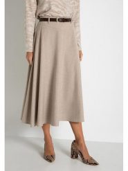 More & More Spódnica w kolorze szarobrązowym rozmiar: 42. Brązowe spódniczki damskie MORE & MORE, bez wzorów, midi. Za 127.05 zł.