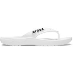 Japonki Dla Dorosłych Crocs Classic Flip. Białe klapki i japonki męskie Crocs, z materiału. Za 97.99 zł.
