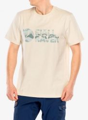 Koszulka z nadrukiem męska Fjallraven Multicolor Logo T-shirt. Białe t-shirty męskie Fjällräven, m, bez wzorów, z bawełny, bez kołnierzyka. Za 235.39 zł.